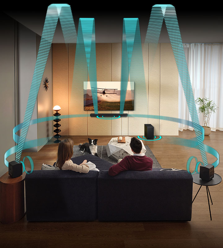 Dramatic audio that fills the room