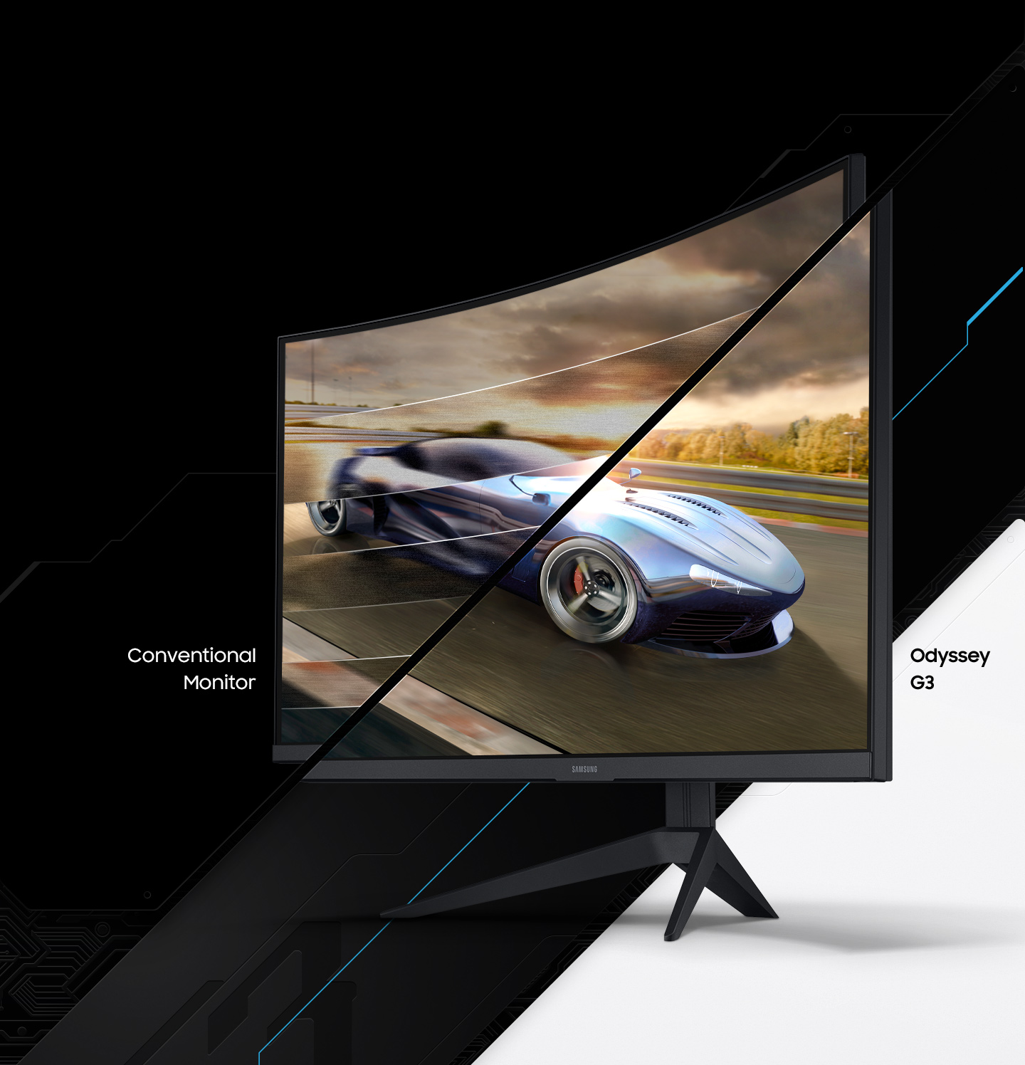 SAMSUNG Odyssey G35T - Monitor de juegos de 32 pulgadas, pantalla curva  1500R, 165 Hz, 5 ms, AMD FreeSync Premium, ultraancho, diseño sin bordes,  modo