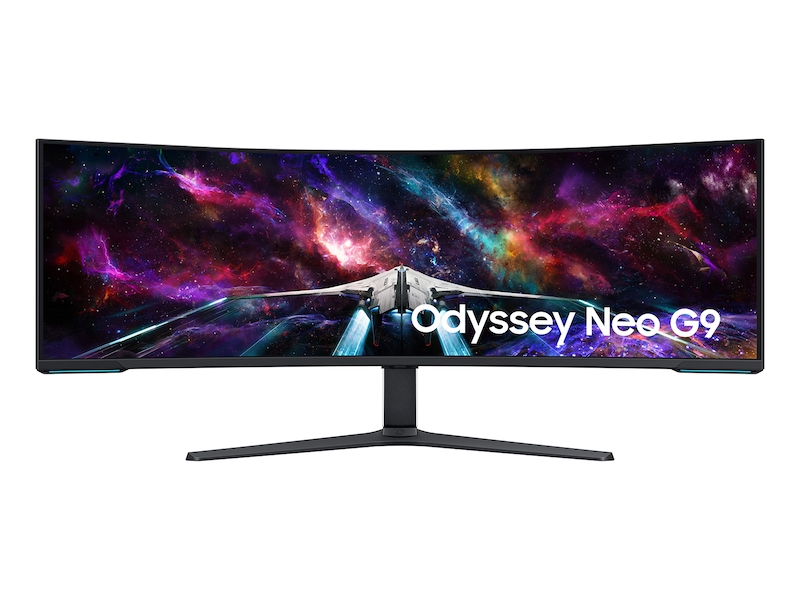 57" odyssey neo g9 dual 4k uhd quantum mini-led curved gaming monitor