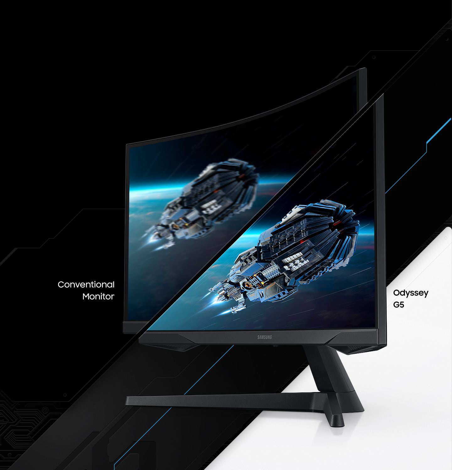 32" G5 Odyssey Gaming Monitor With 1000R Curved Screen - LC32G57TQWNXDC | Samsung US