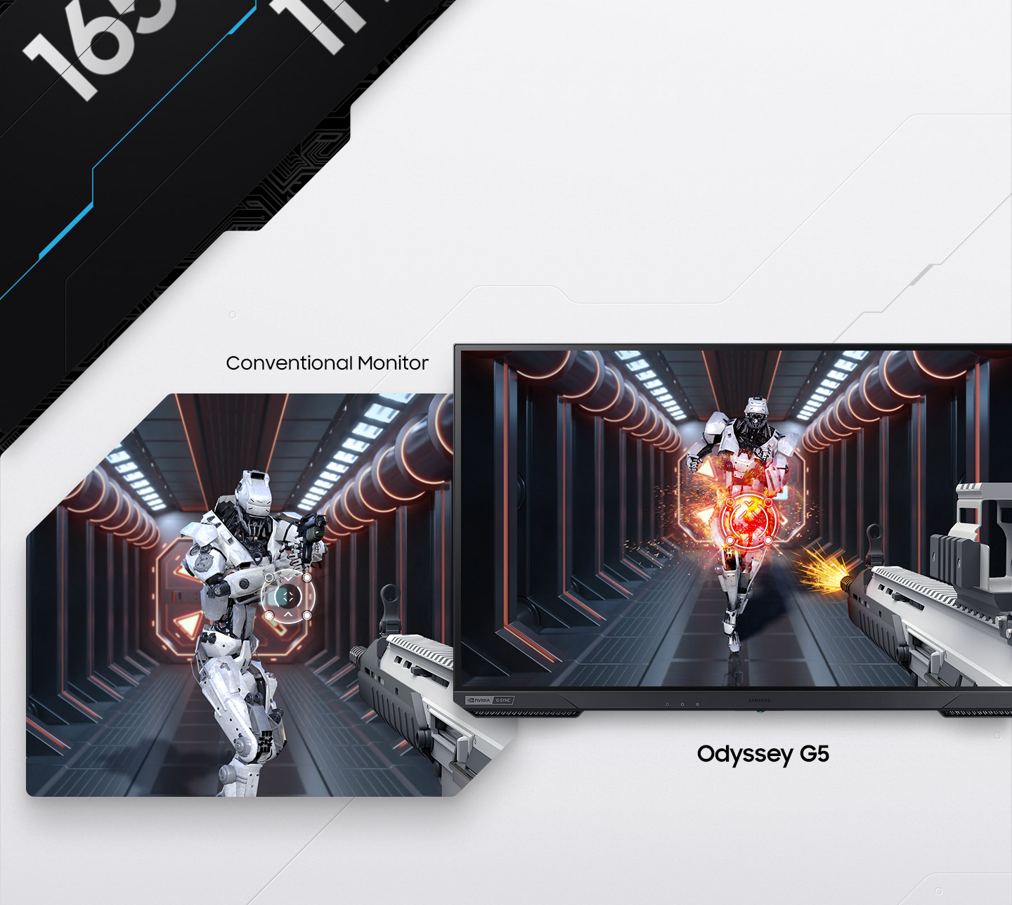 SAMSUNG Odyssey G50A Series - Monitor para juegos WQHD (2560 x 1440) de 27  pulgadas, 165 Hz, 1 ms, panel IPS, G-Sync, HDR10 (1 mil millones de