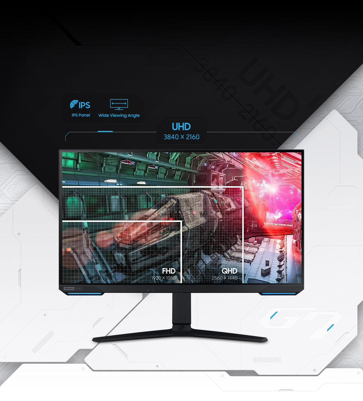 28 Odyssey G7 UHD LED Gaming Monitor Monitors - LS28AG700NNXZA
