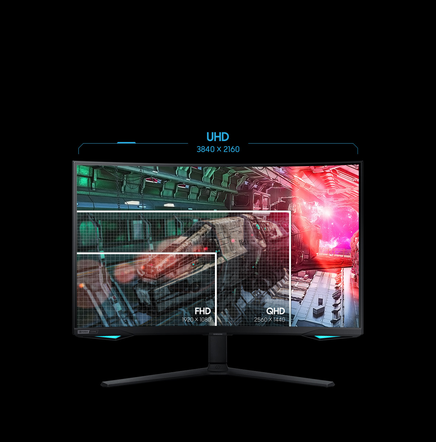 US UHD Monitor 4K Odyssey Samsung Gaming LS32BG752NNXGO G7 165Hz Business 32\