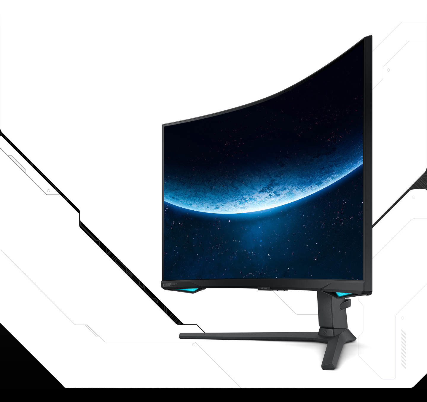 SAMSUNG 32 Odyssey Neo G7 4K UHD 165Hz 1ms G-Sync 1000R Curved Gaming  Monitor, Quantum HDR2000, AMD FreeSync Premium Pro, Ultrawide Game View