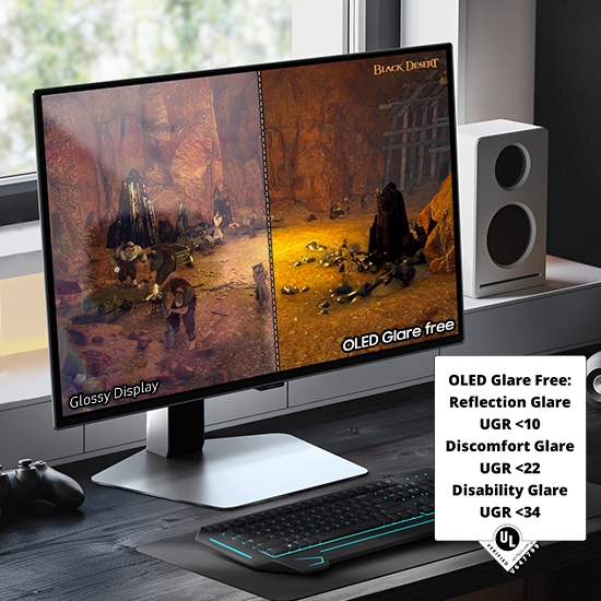 Focus without distraction: OLED Glare Free