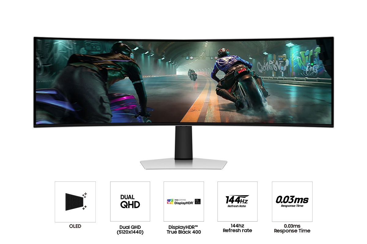 Thumbnail image of 49” Odyssey OLED G9 (G91SD) Dual QHD 144Hz 0.03ms Curved Gaming Monitor