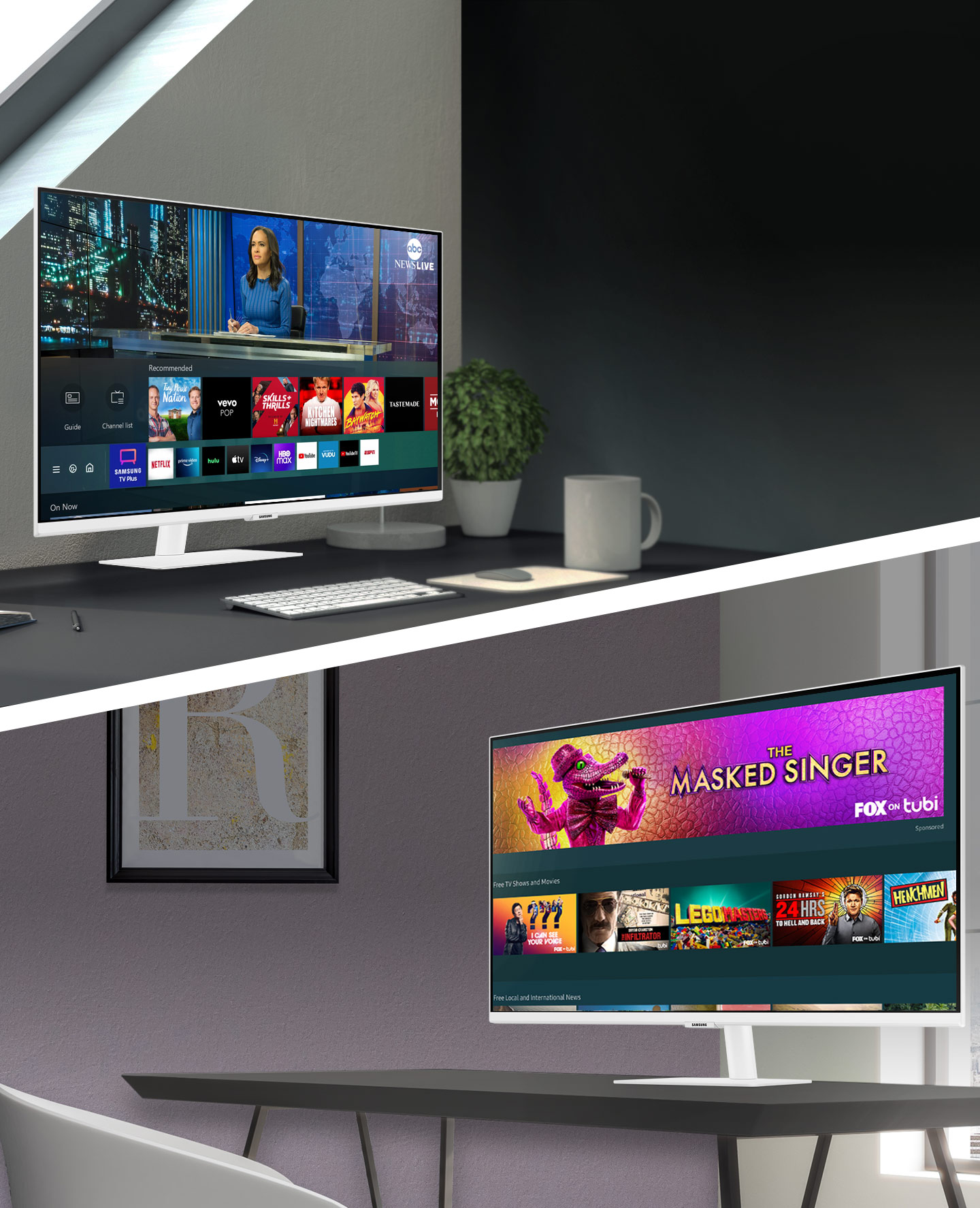 nåde indeks At redigere 27" M5 FHD Smart Monitor & Streaming TV, White Monitor | Samsung US