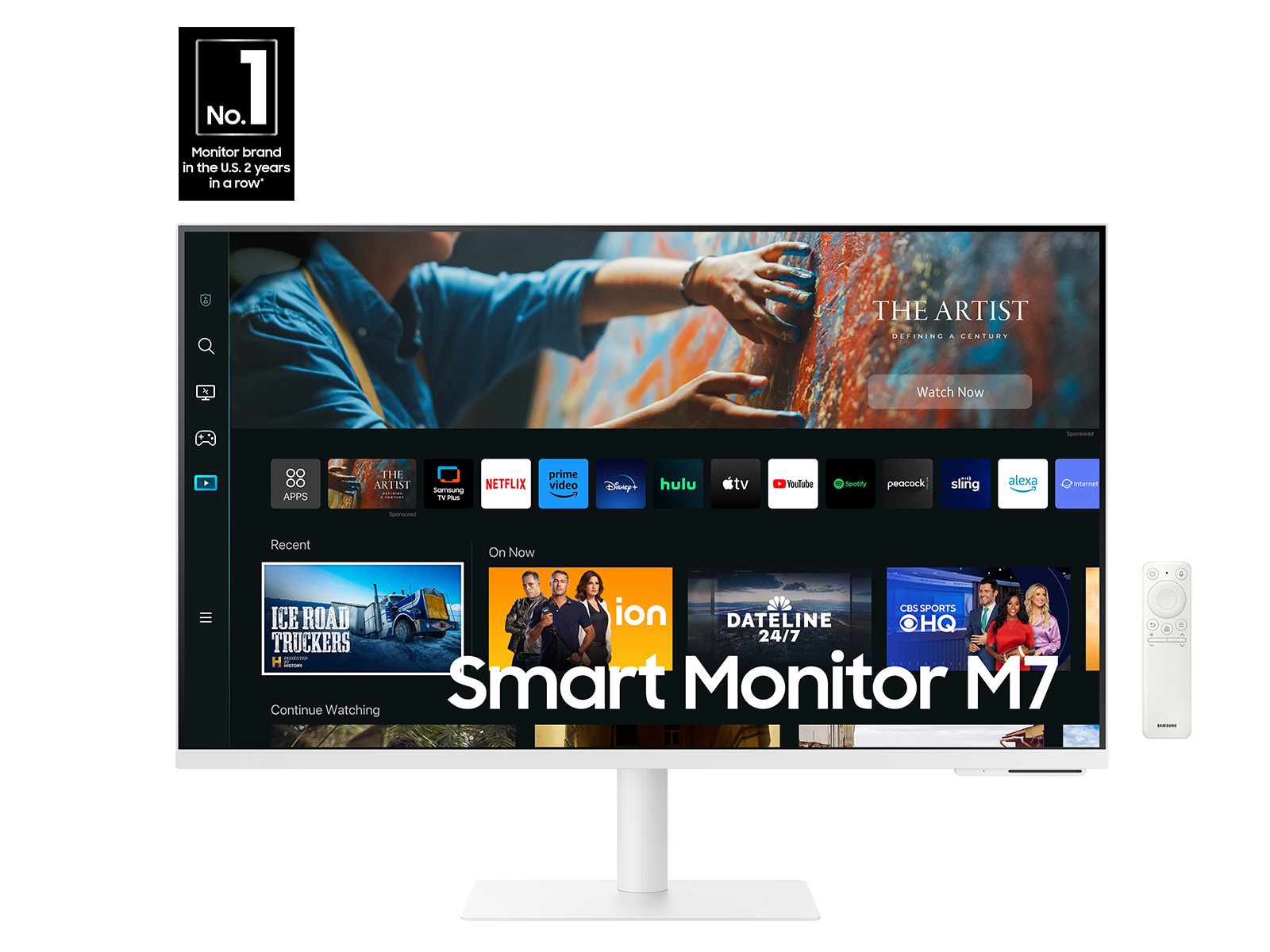 27” M70C Smart Monitor 4K UHD with Streaming TV USB-C and Ergonomic Stand