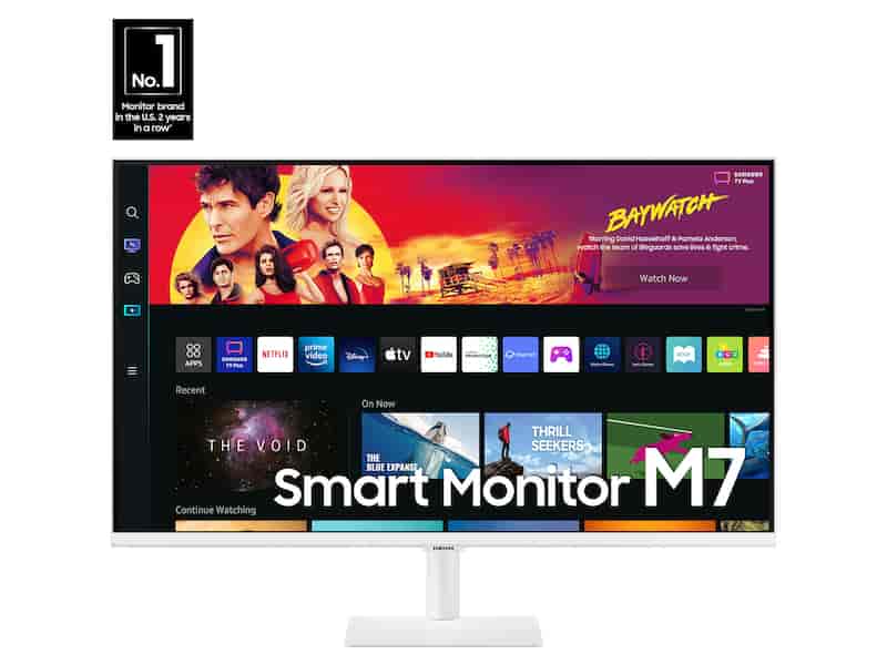 32” M70B 4K UHD Smart Monitor with Streaming TV in White