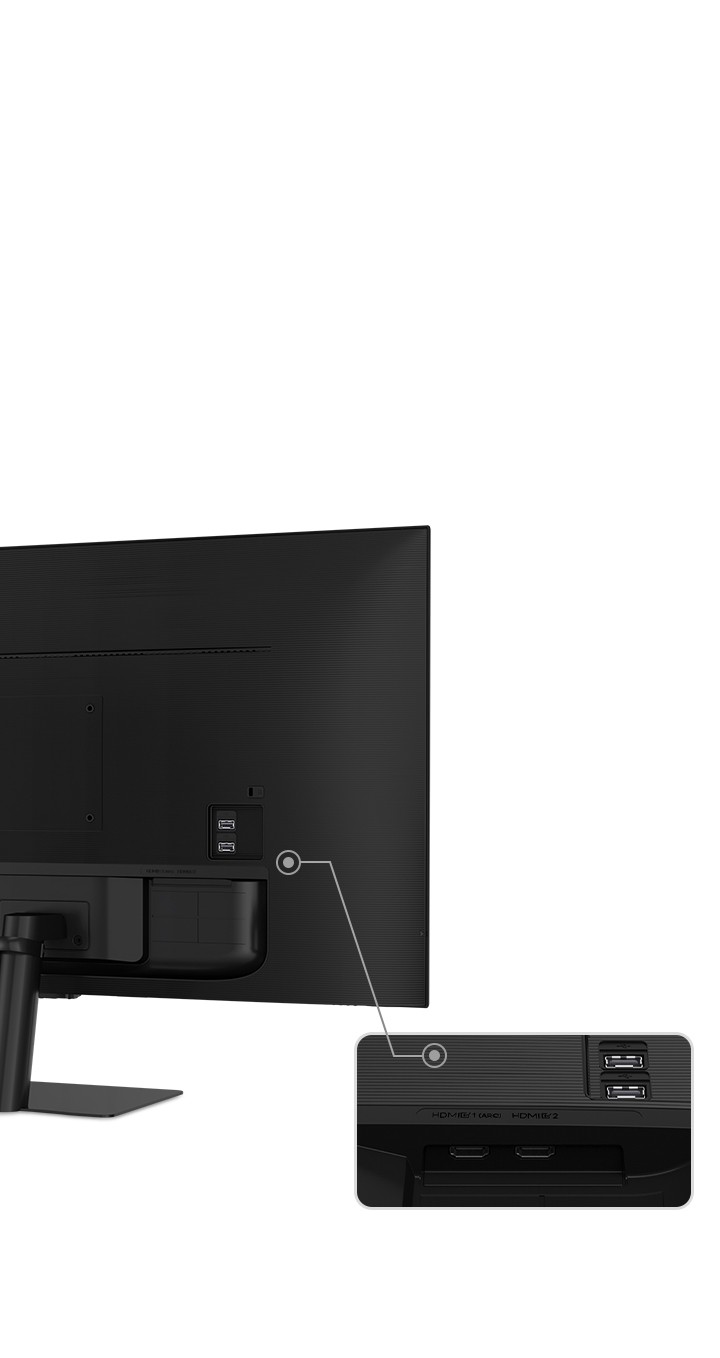SAMSUNG Monitor de computadora inteligente FHD de 32 pulgadas serie M50C  con transmisión de TV, concentrador de juegos, acceso remoto a PC,  múltiples