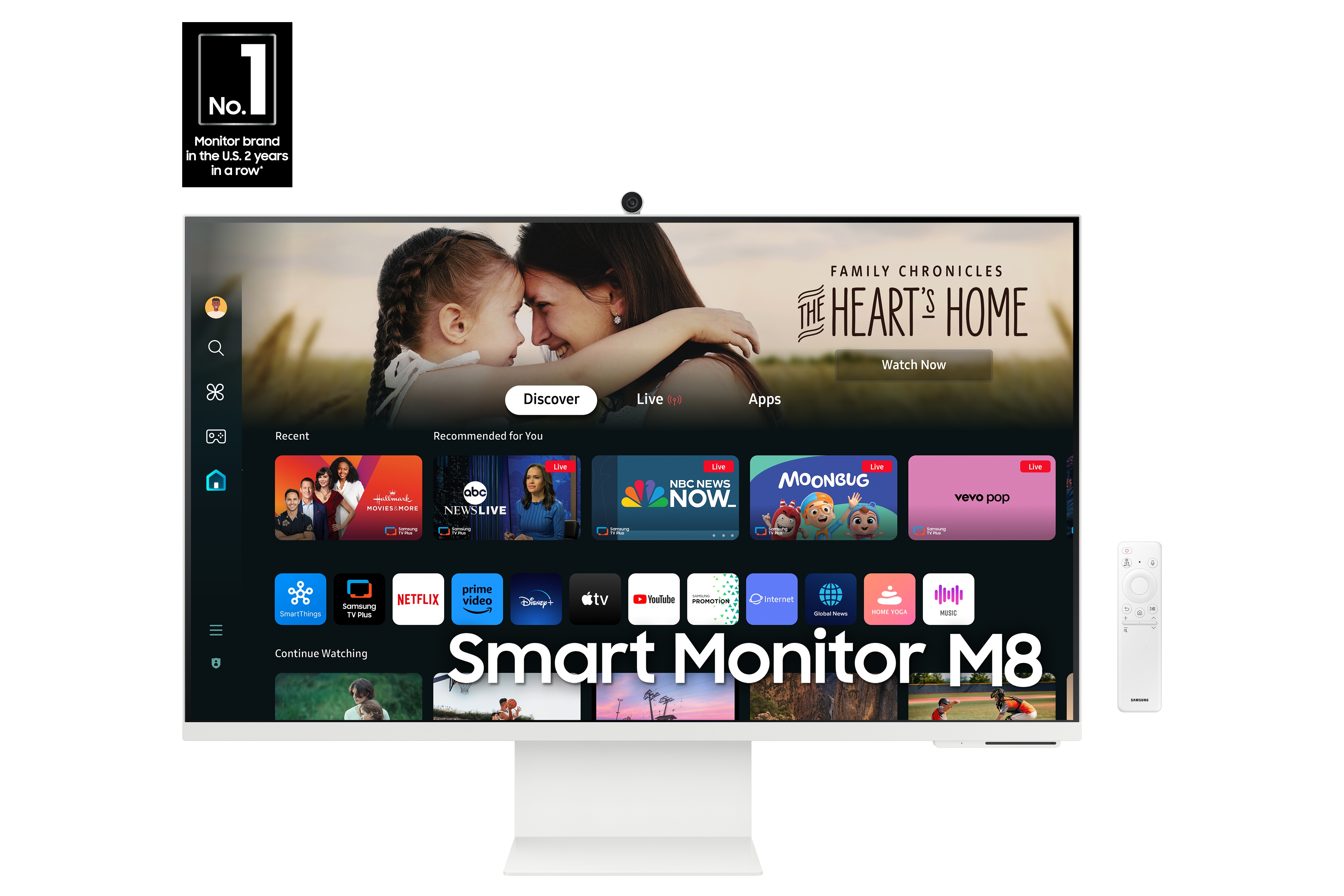 Photos - Monitor Samsung 32" Smart  M8  4K UHD with Streaming TV, Speakers, US (M80D)