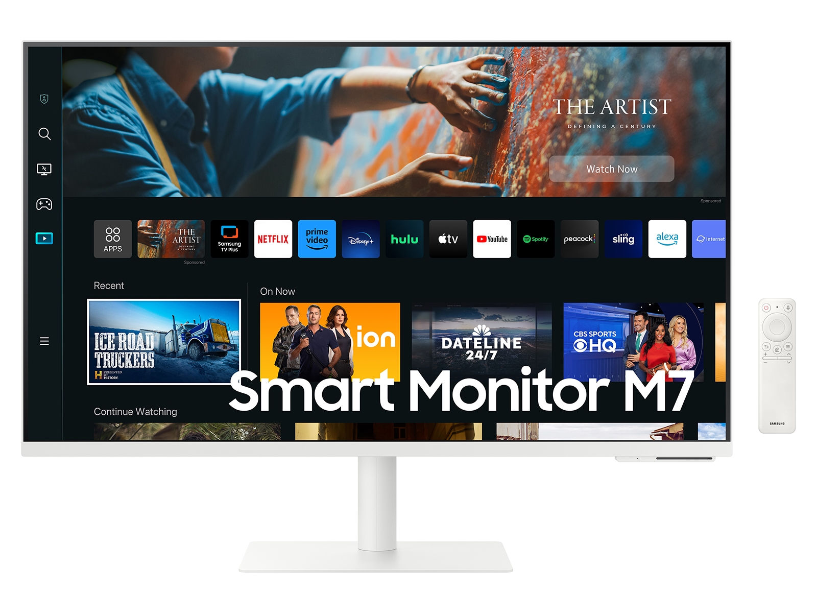 32 M80B 4K UHD Smart Monitor with Streaming TV and SlimFit Camera Included  in Warm White - LS32BM801UNXGO