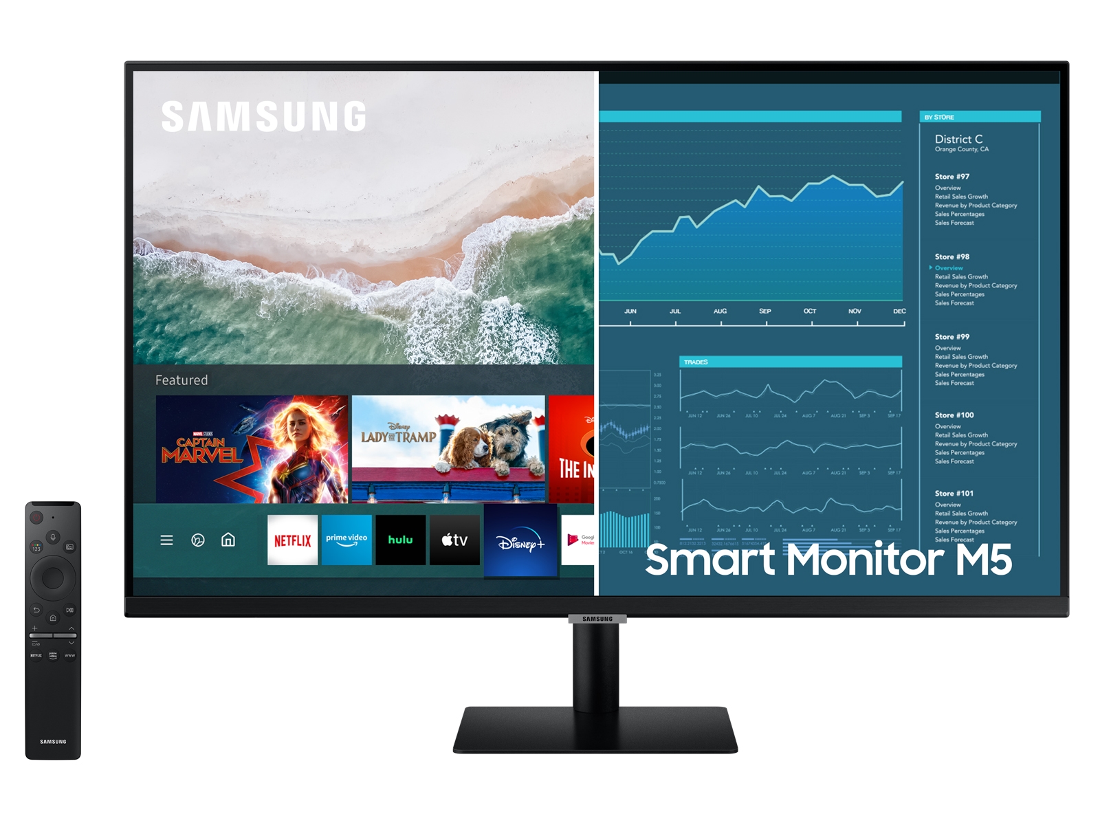 27 M50A FHD Smart Monitor with Streaming TV in Black - LS27AM500NNXZA