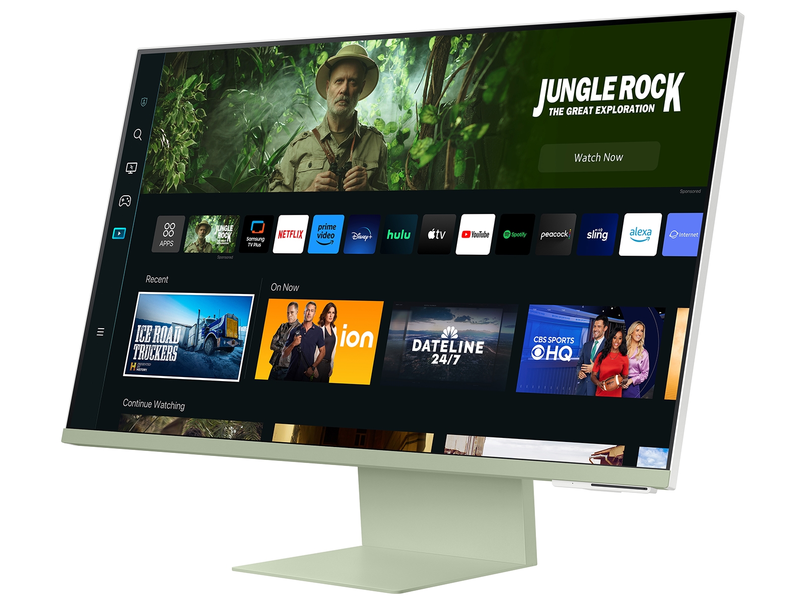Thumbnail image of 27” M80C Smart Monitor 4K UHD with Streaming TV, USB-C Ergonomic Stand and SlimFit Camera - Spring Green