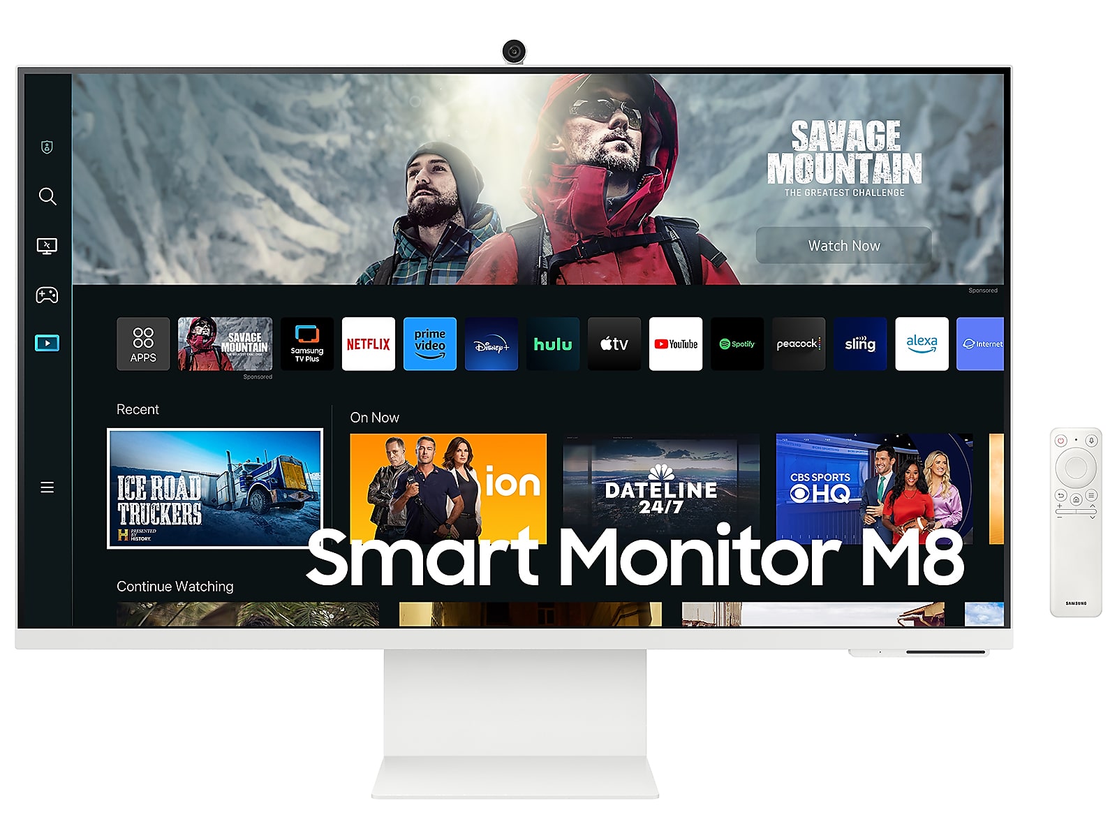 Samsung 32" M80C Smart Monitor 4K UHD with Streaming TV, USB-C Ergonomic Stand and SlimFit Camera in warm white(LS32CM801UNXZA)