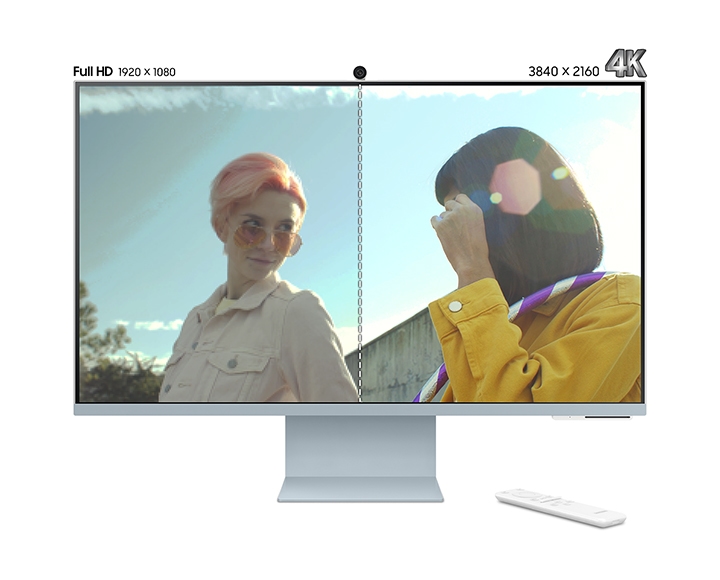 27 M80C Smart Monitor 4K UHD with Streaming TV, USB-C Ergonomic Stand and  SlimFit Camera - Warm White