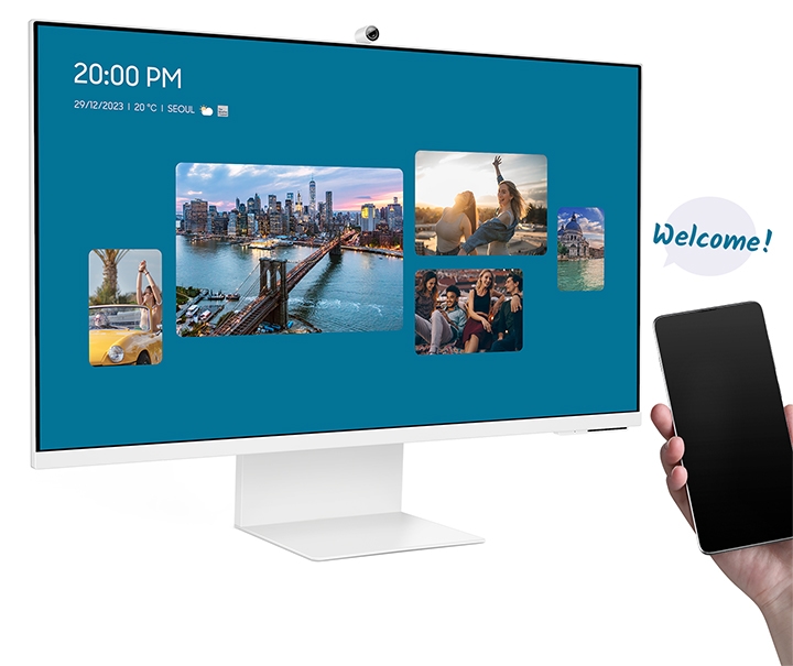 Samsung M80C 32 4K HDR Smart Monitor with Webcam LS32CM801UNXZA