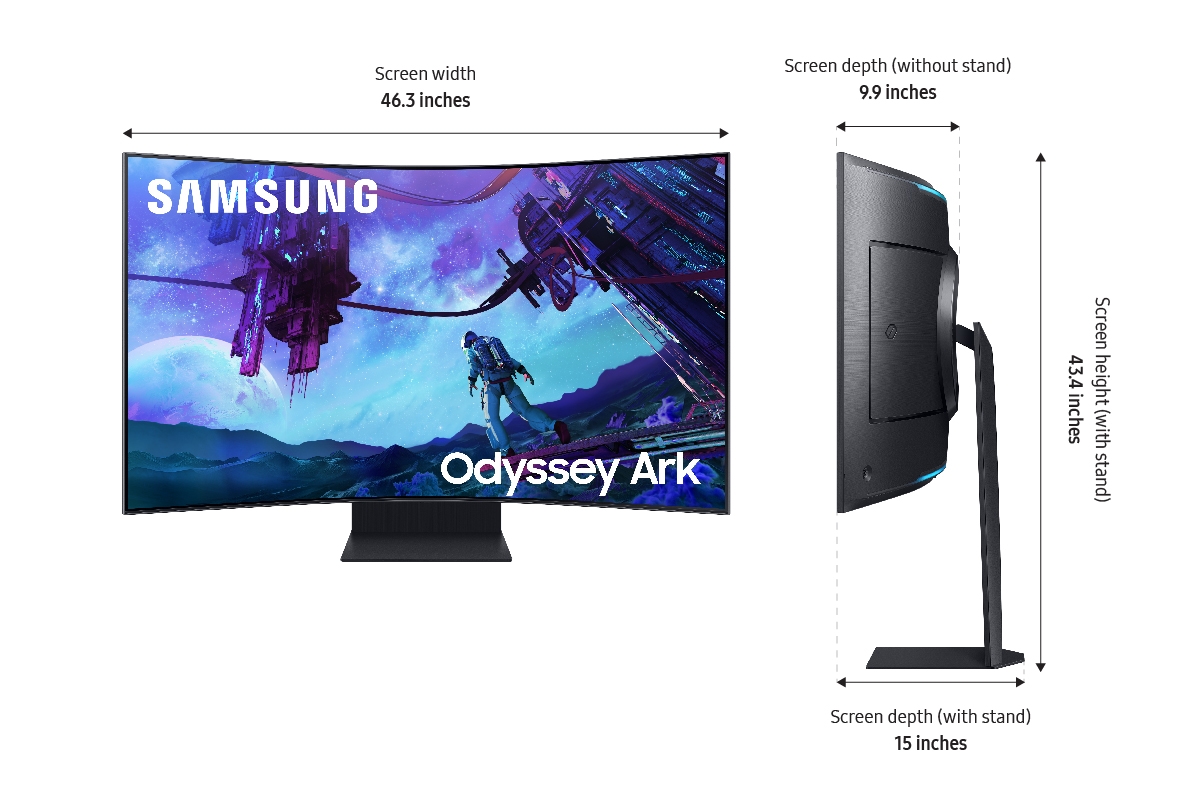 Thumbnail image of 55” Odyssey Ark 2nd Gen. 4K UHD 165Hz 1ms(GtG) Quantum Mini-LED Curved Gaming Screen