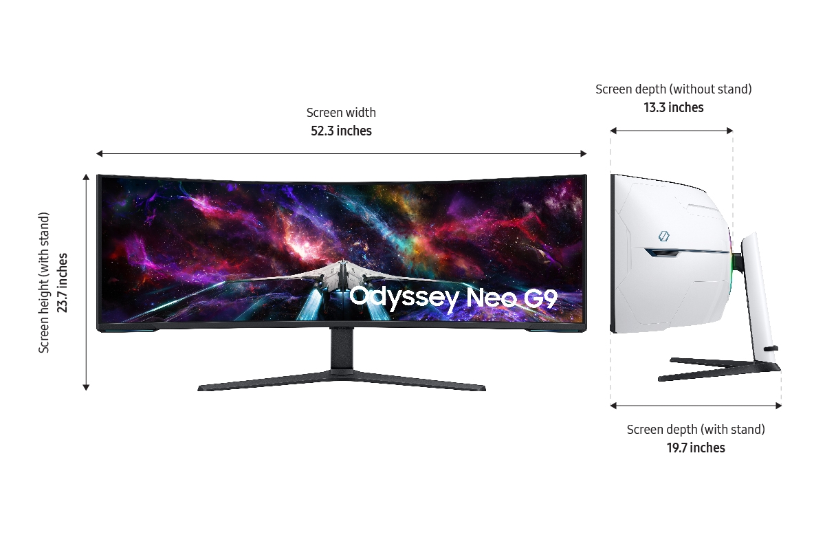 Thumbnail image of 57&quot; Odyssey Neo G9 Dual 4K UHD Quantum Mini-LED 240Hz 1ms(GtG) HDR 1000 Curved Gaming Monitor