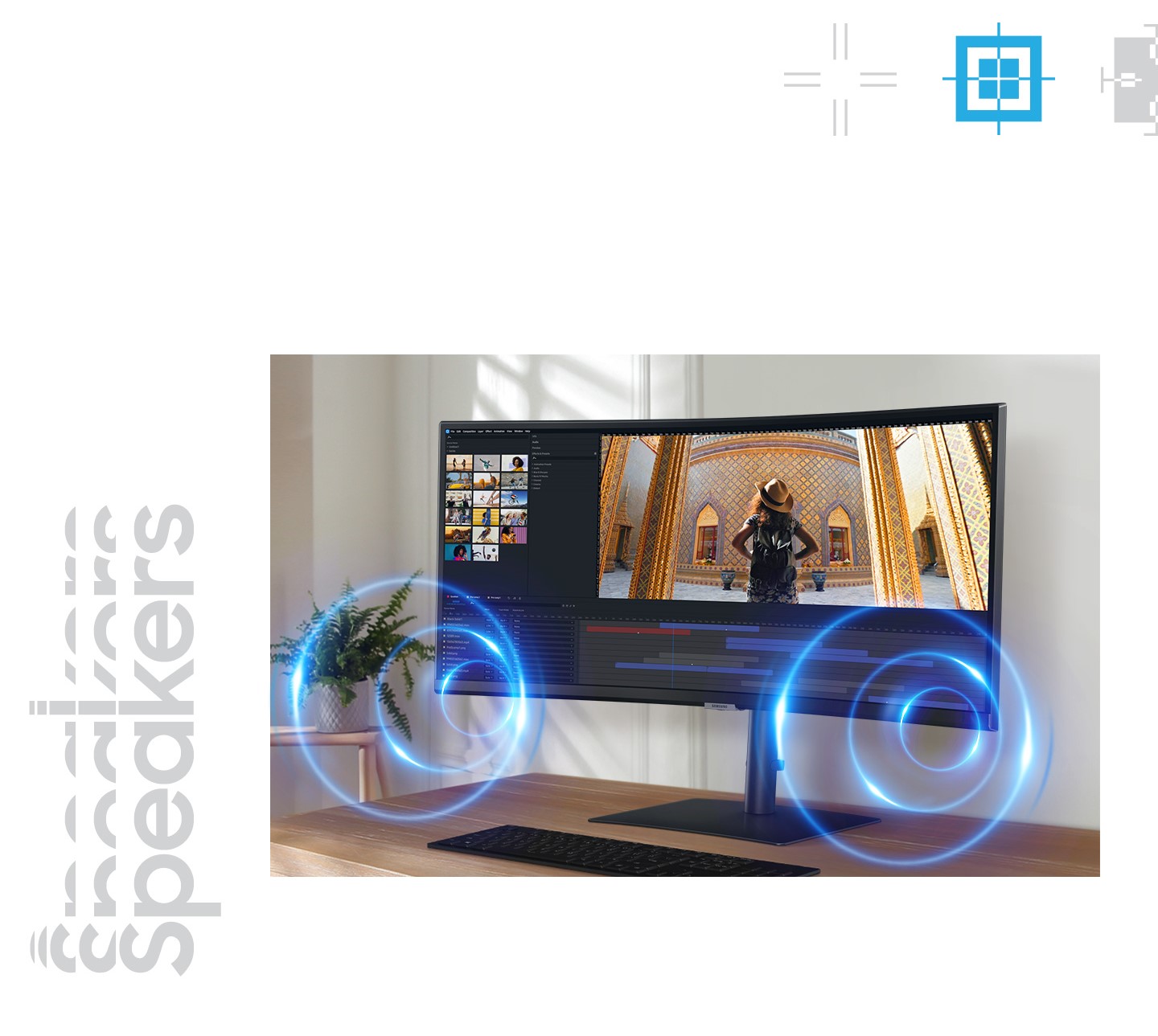 מסך מחשב Samsung ViewFinity S6 S34C650UAM UWQHD 34'' FreeSync