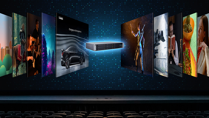 Choose from two media server options (Dolby/GDC)