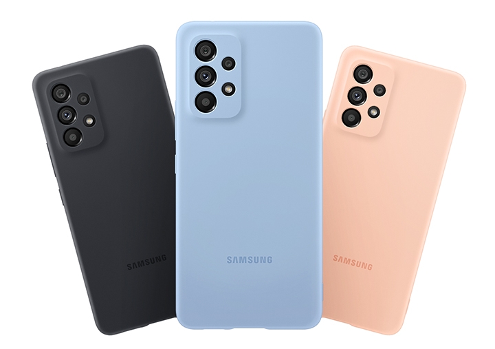 Para Samsung Galaxy A53 5G Color Liquid Silicone Funda Teléfono