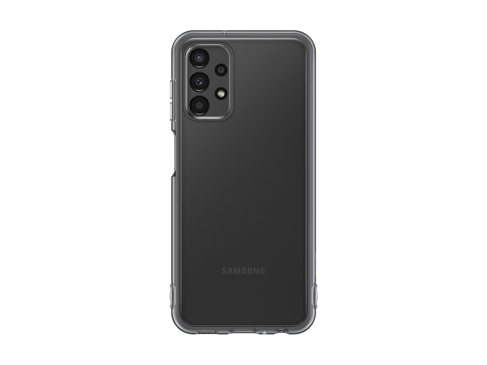 oortelefoon Vochtig buurman Galaxy A13 Soft Clear Cover, Black Mobile Accessories - EF-QA135TTEGUS |  Samsung US