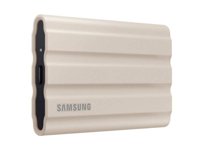 Portable SSD T7 Shield USB 3.2 1TB (Beige) Memory & Storage - MU-PE1T0K/AM
