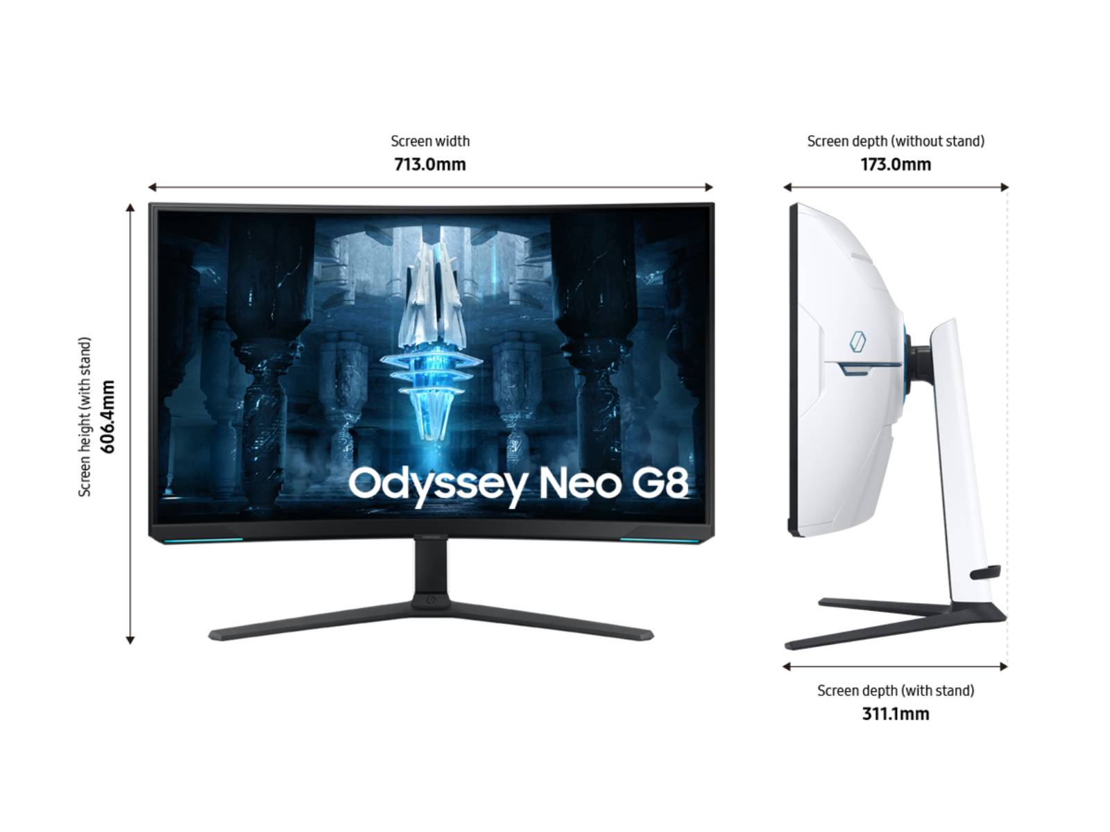 Samsung Odyssey Neo G8 32 Curved 4K UHD FreeSync Premium Pro & G-Sync  Compatible 240Hz 1ms Gaming Monitor Black LS32BG852NNXGO - Best Buy