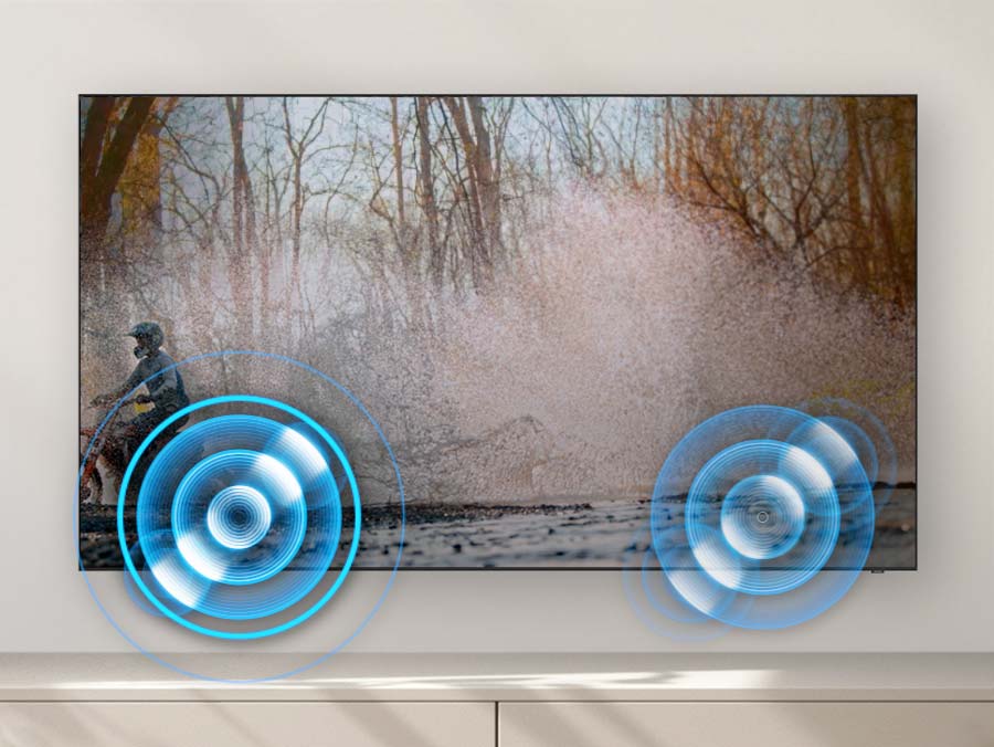 UA85CU7000UXZN UHD TV with sound illustration