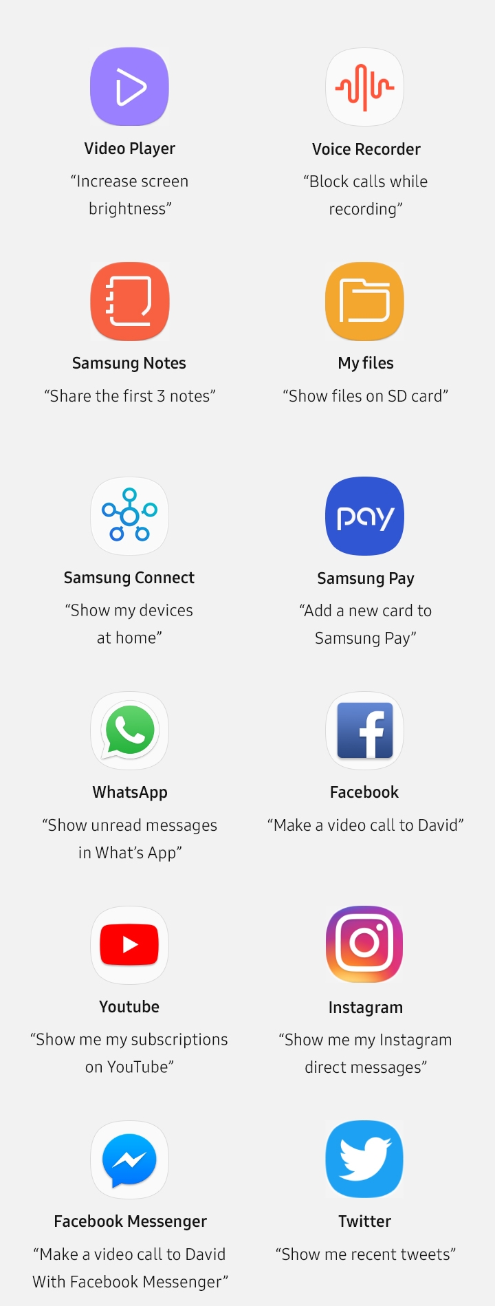 Sugestões para a melhoria da Bixby - Samsung Members