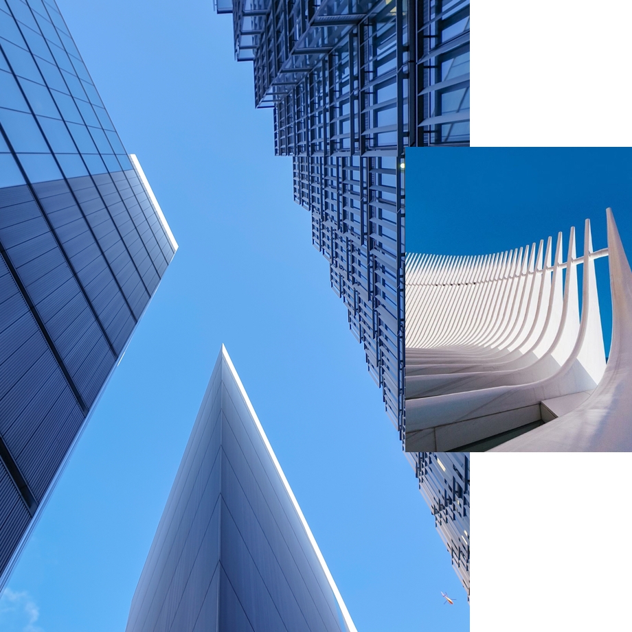 Sharp lines help accent sky photography in London & New York City
