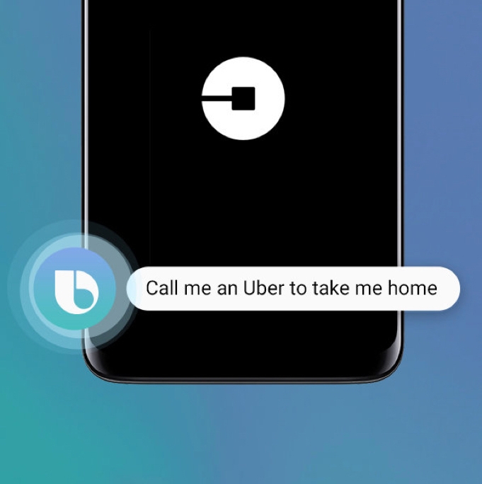 Bixby Vision to call a ride
