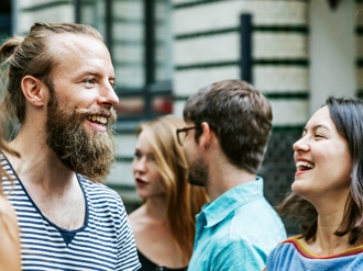 Friends spending free time together as a result of being time efficient