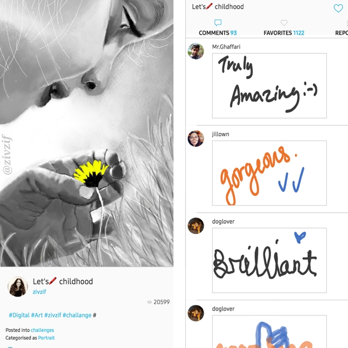 The PENUP app artist community in action