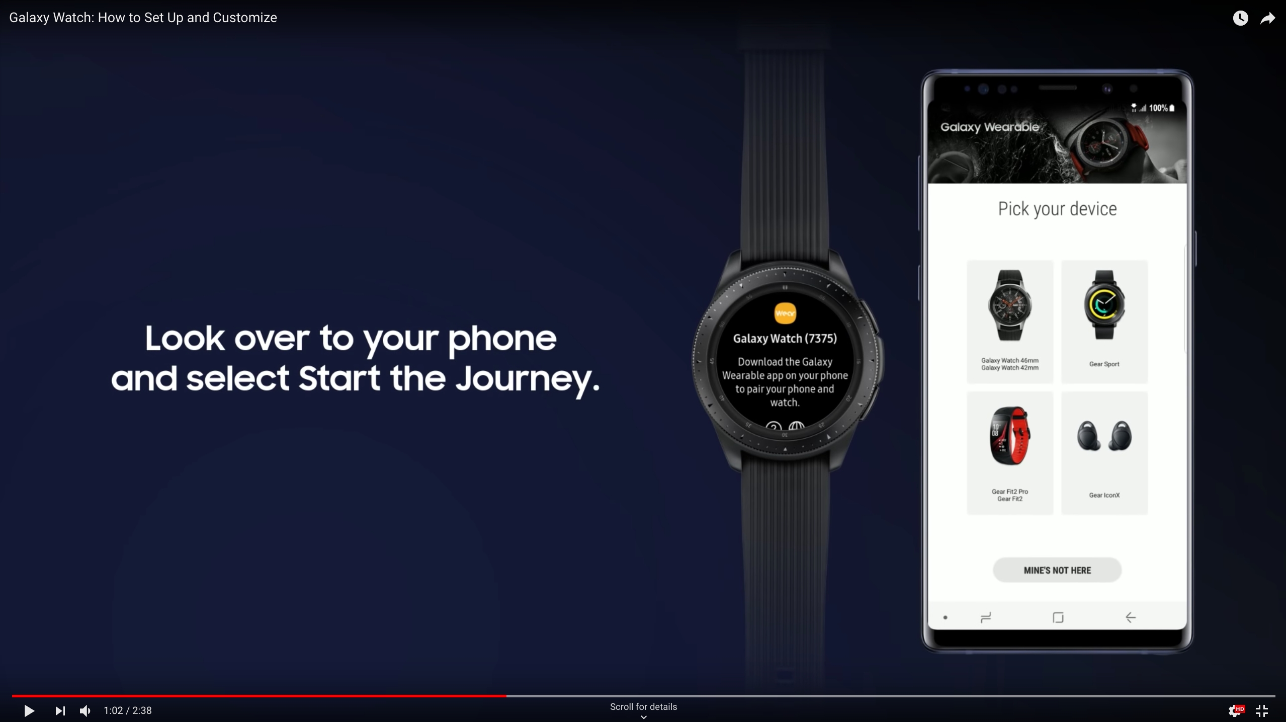 How-to video of Galaxy Watch set up and customization