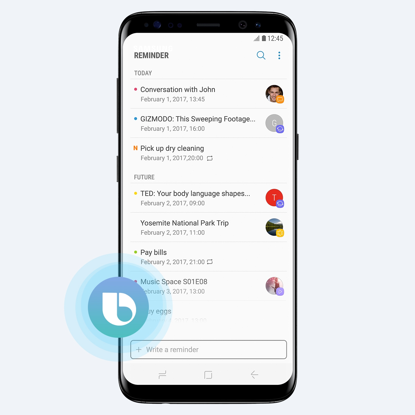 Use calendars and reminders to keep your schedule always up-to-date.