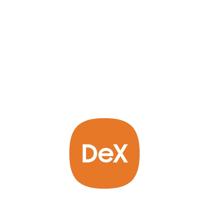An orange box with rounded edges with the word "Dex" is in white type overlayed on top of it