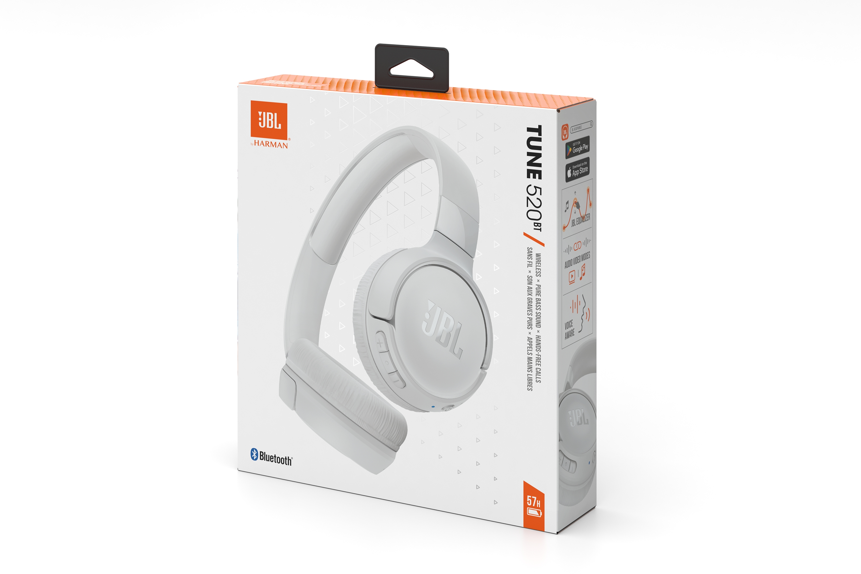 TUNE ワイヤレスヘッドホン JBL ジェービーエル 520BT ホワイト