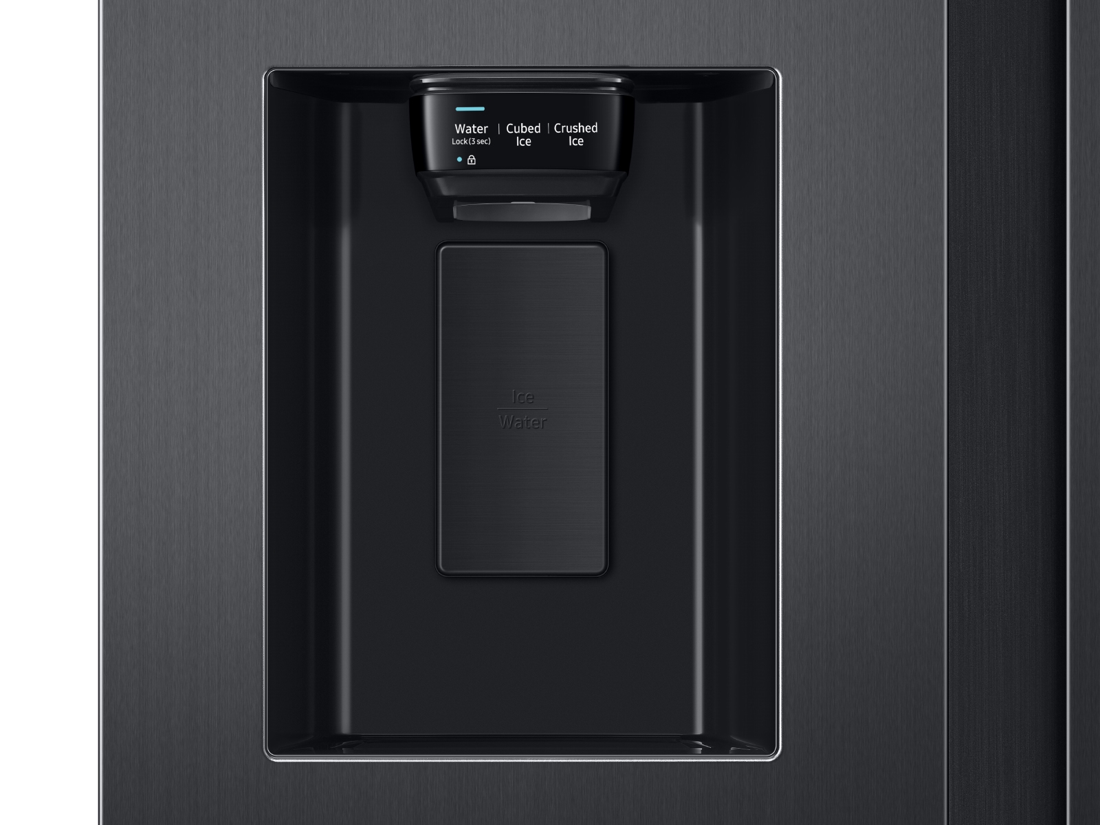 Thumbnail image of 26.7 cu. ft. Large Capacity Side-by-Side Refrigerator with Touch Screen Family Hub&trade; in Black Stainless Steel