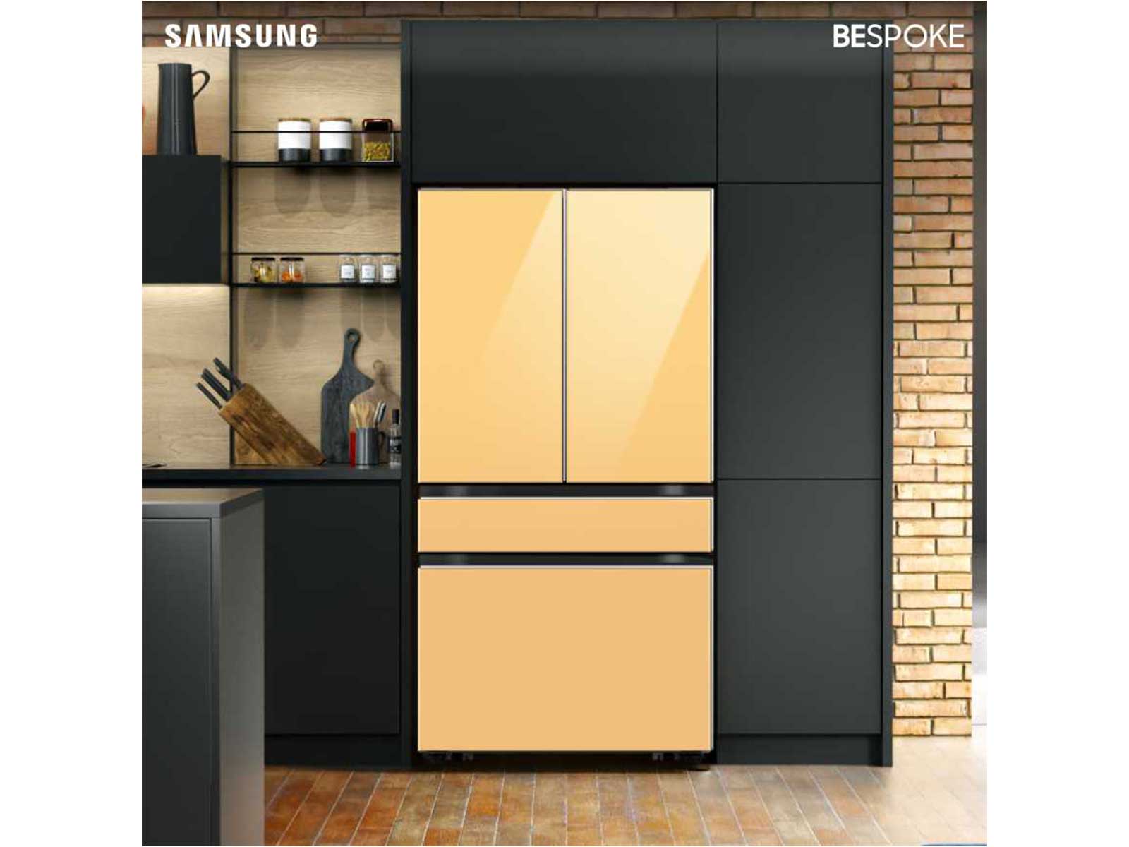 Samsung Bespoke 28.8-cu ft 4-Door Smart French Door Refrigerator with Dual  Ice Maker and Door within Door (Panels Sold Separately) ENERGY STAR