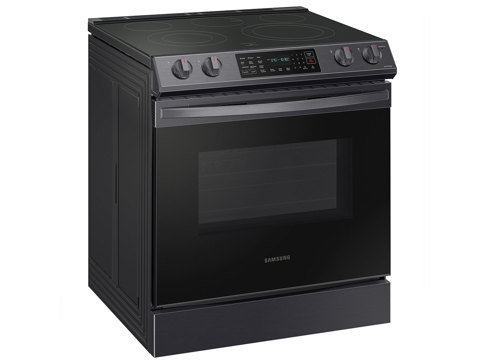 Thumbnail image of 6.3 cu. ft. Smart Slide-in Electric Range with Convection in Black Stainless Steel