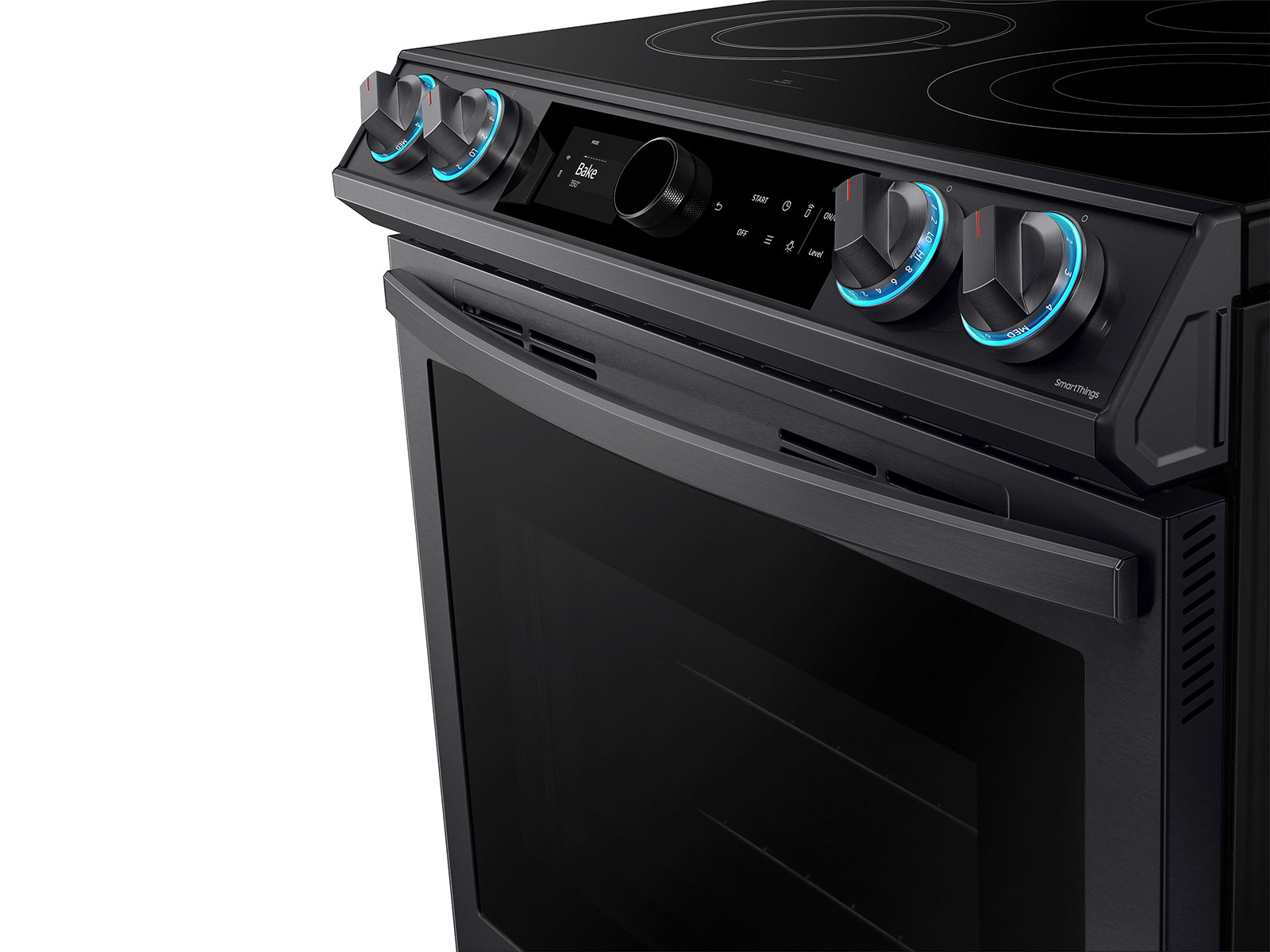 Thumbnail image of 6.3 cu ft. Smart Slide-in Electric Range with Smart Dial & Air Fry in Black Stainless Steel