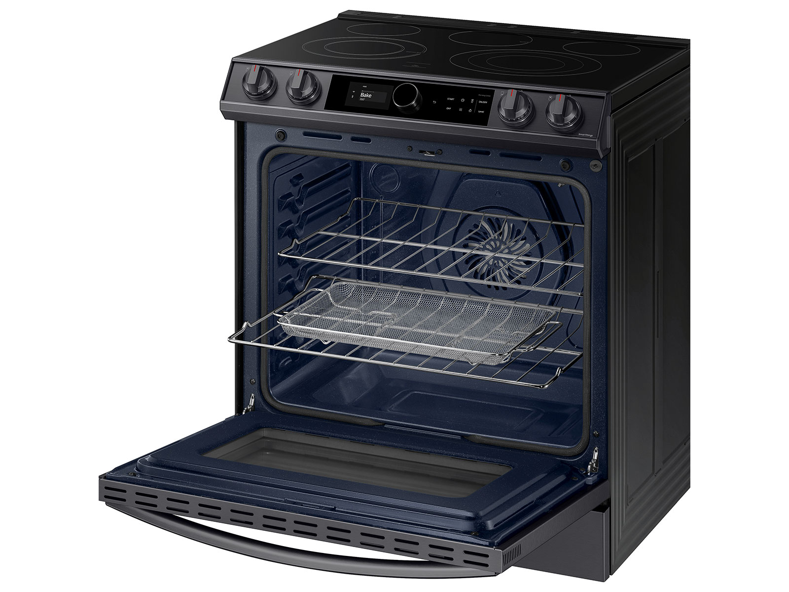 Thumbnail image of 6.3 cu ft. Smart Slide-in Electric Range with Smart Dial &amp; Air Fry in Black Stainless Steel