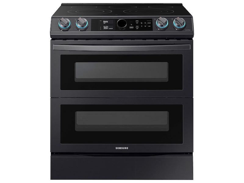 6.3 cu ft. Smart Slide-in Electric Range with Smart Dial, Air Fry, &amp; Flex Duo&trade; in Black Stainless Steel