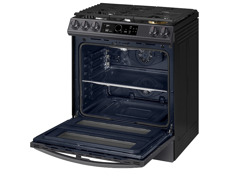 Samsung NX60T8751SG 6.0 Cu ft. Smart Slide-in GAS Range with Flex Duo , Smart Dial & Air Fry in Black Stainless Steel