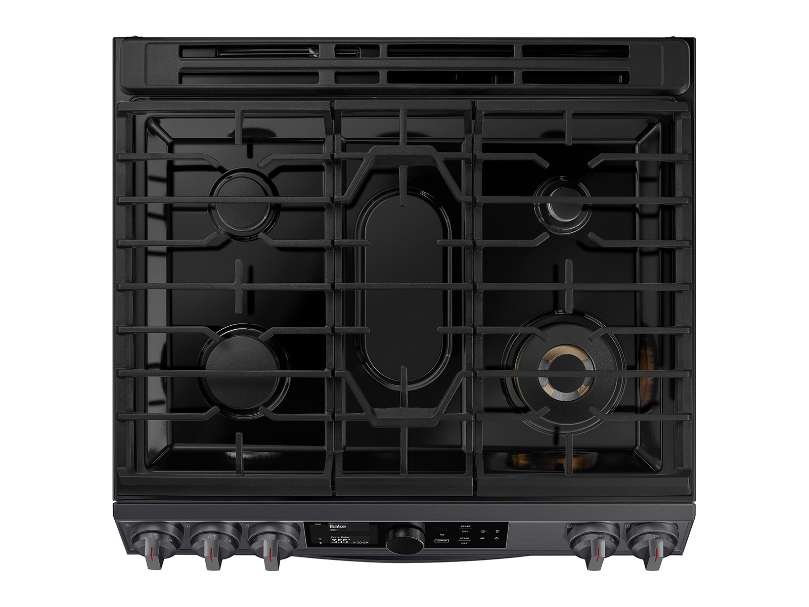 Thumbnail image of 6.3 cu. ft. Flex Duo™ Front Control Slide-in Dual Fuel Range with Smart Dial, Air Fry, and Wi-Fi in Black Stainless Steel