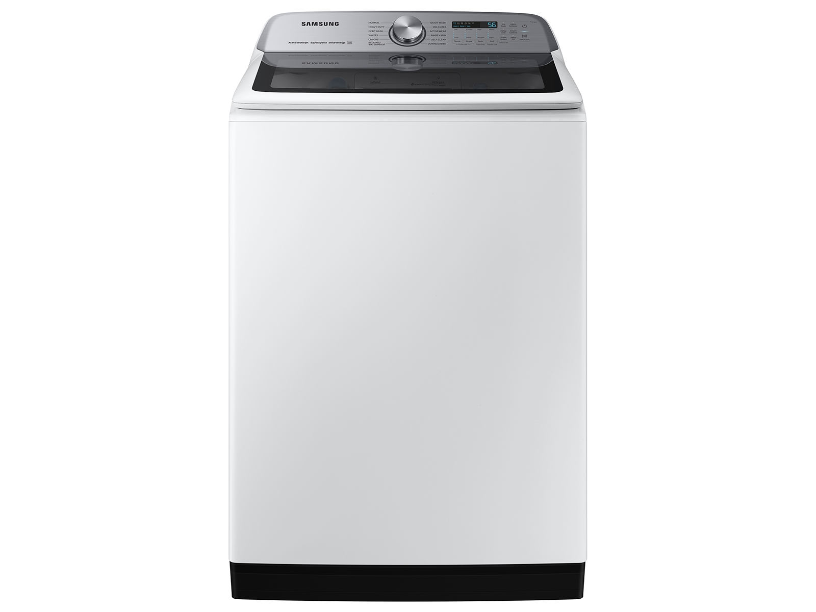 Samsung 5.1 cu. ft. Smart Top Load Washer with ActiveWave™ Agitator and Super Speed Wash in White(WA51A5505AW/US)