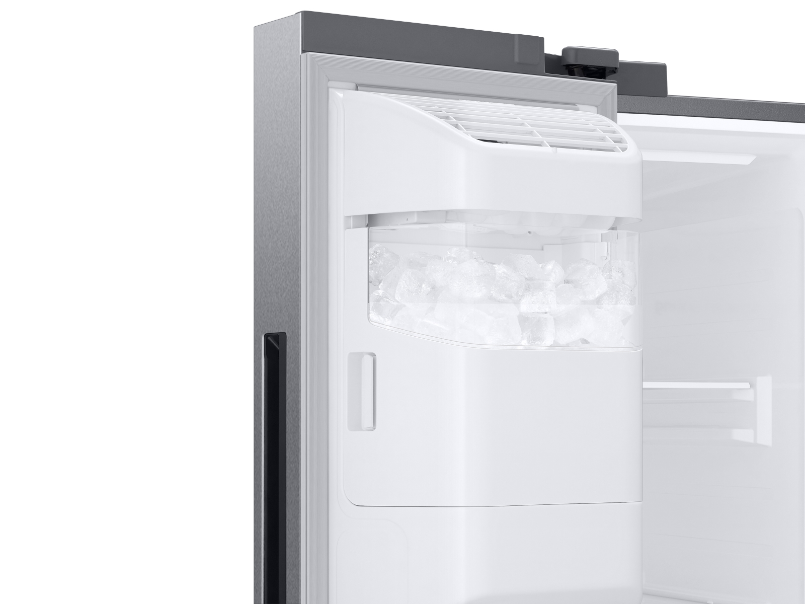 Thumbnail image of 27.4 cu. ft. Large Capacity Energy Efficient Side-By-Side Refrigerator in Stainless Steel