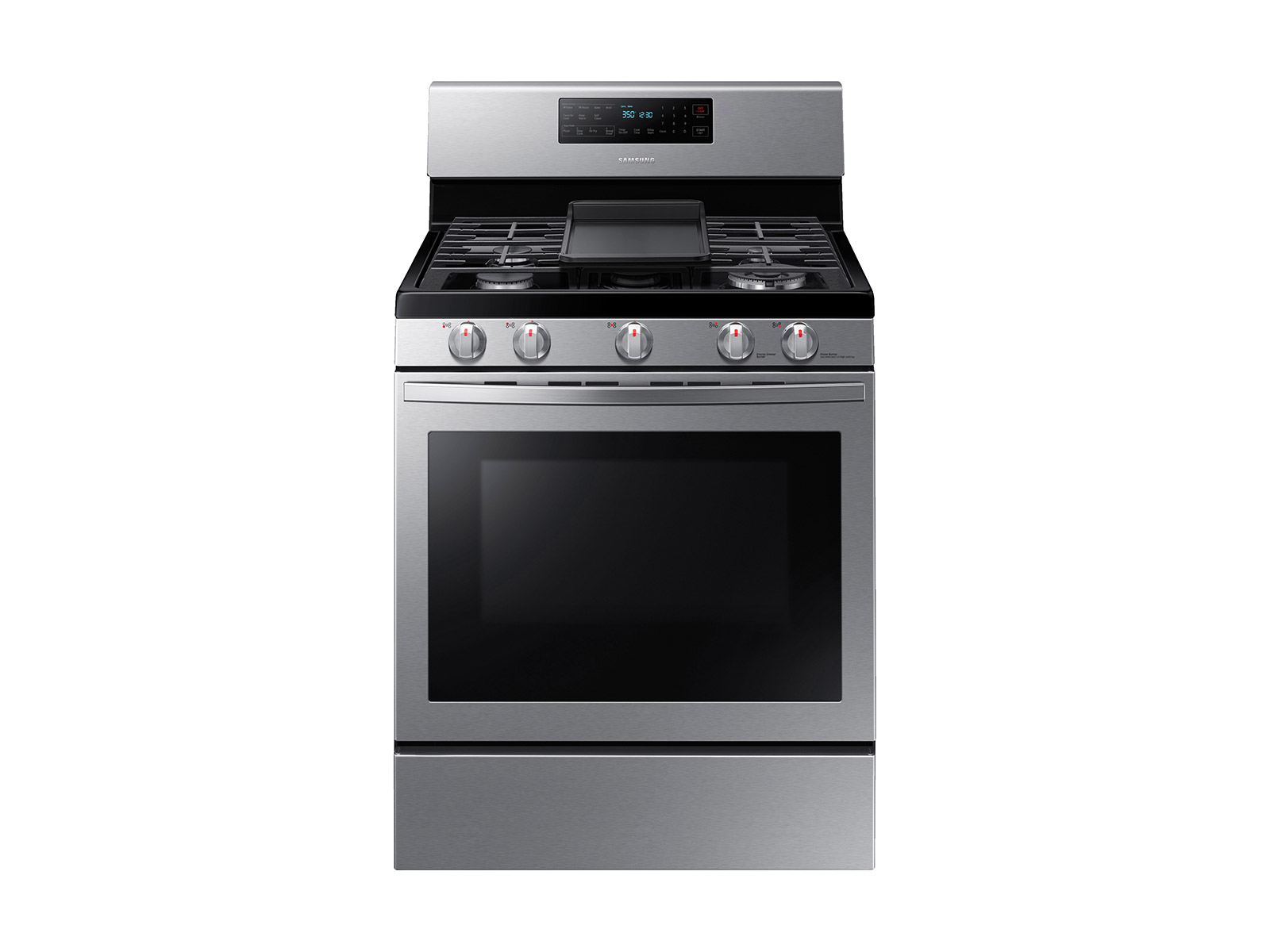 Larger View of 5.8 cu. ft. Freestanding Gas Range with Air Fry and Convection in Stainless Steel